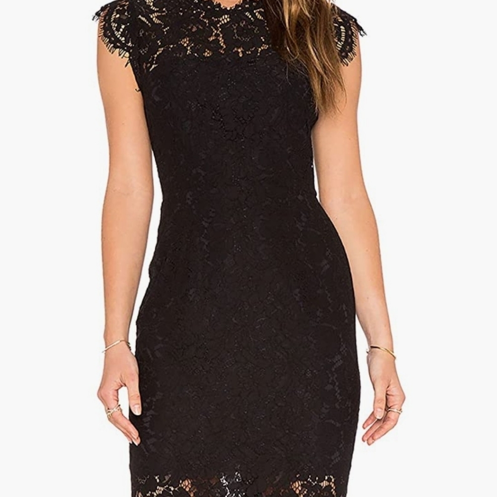 Black lace dress